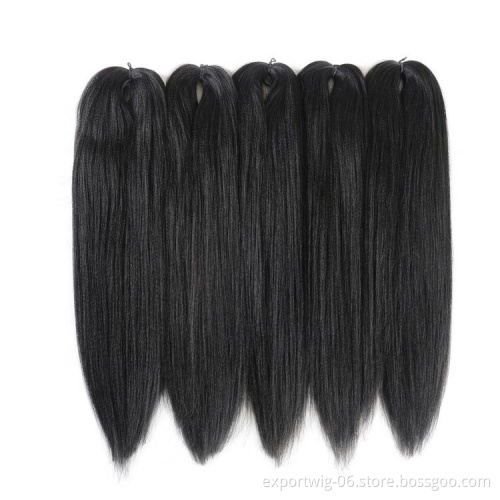 Easy Braid PreStretched Braiding Hair Synthetic Yaki Bulk For Crochet Hair Extension Pre stretched Braiding Hair